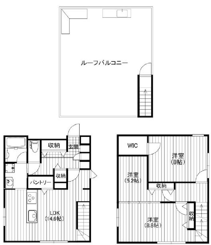 Bark Lane 西大井 203号室 間取り
