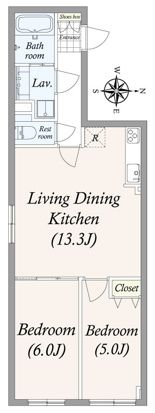 GRAN PASEO大井町 202号室 間取り