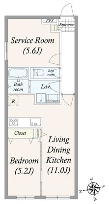 GRAN PASEO大井町 204号室 間取り
