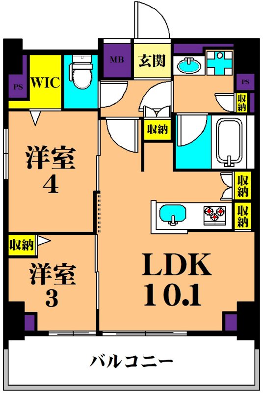 アーバネックス大井仙台坂 902号室 間取り