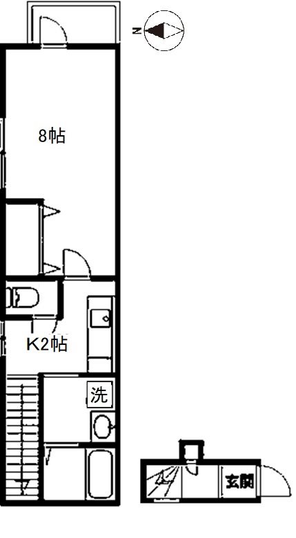 石川台レジデンス 203号室 間取り