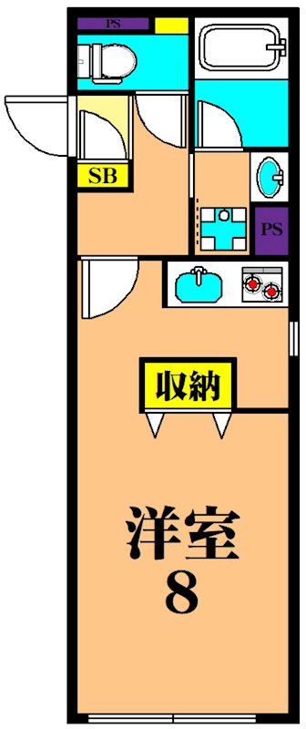 LEGALAND大井町  205号室 間取り