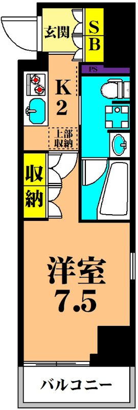 コンフォリア東大井Ⅱ  103号室 間取り