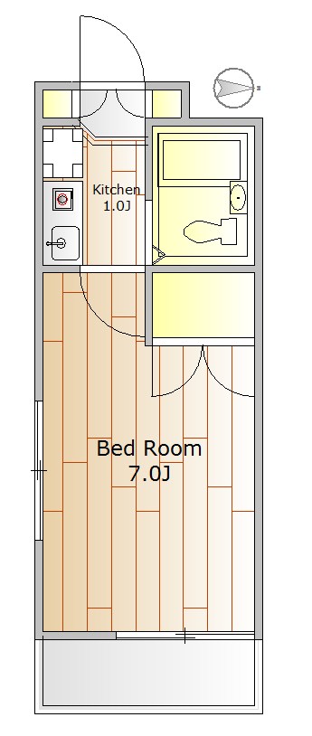 センチュリー目黒原町 104号室 間取り