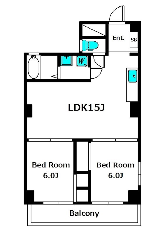 パークサイド竹虎 205号室 間取り