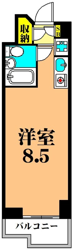 三越ゼームス坂マンション 231号室 間取り