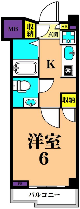 三越ゼームス坂マンション 115号室 間取り