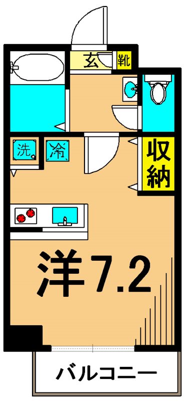 グランヴァン大井町Ⅱ 705号室 間取り