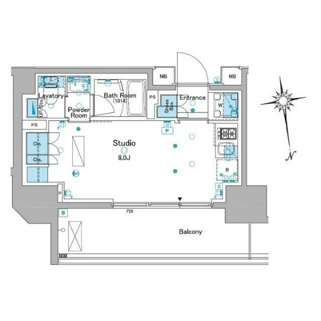ルフォンプログレ品川大井 間取り図