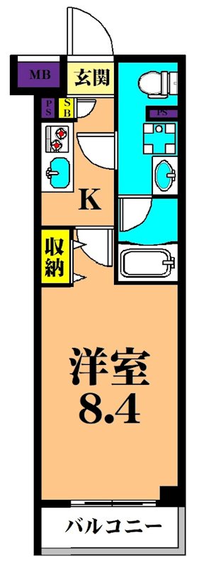 ラティエラ品川西大井  303号室 間取り