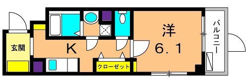 ヴィチーノアルポンテ品川 102号室 間取り
