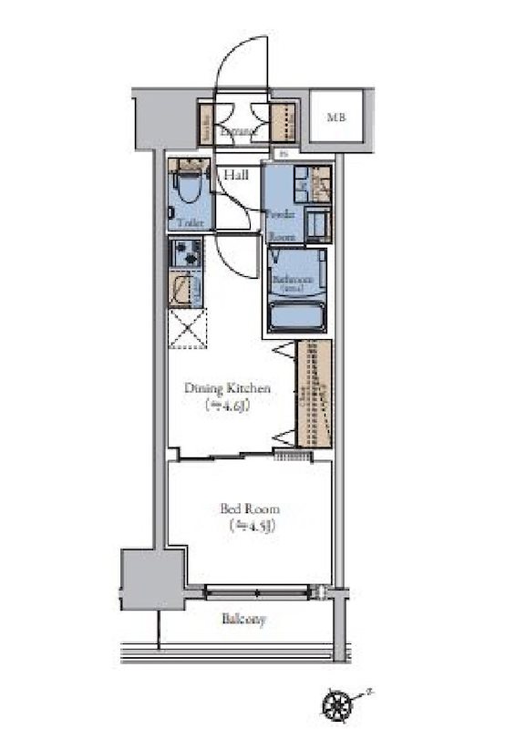 エスティメゾン大森 1207号室 間取り