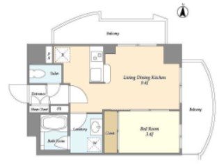 シャルマンクラシック 603号室 間取り
