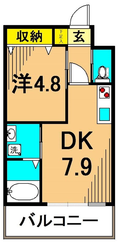 フィロソフィア自由が丘   203号室 間取り