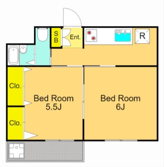 リーフコート東六郷 303号室 間取り