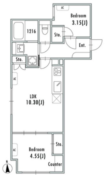 GRAN　PASEO大森Ⅱ 403号室 間取り