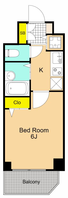 ロアール西品川 603号室 間取り