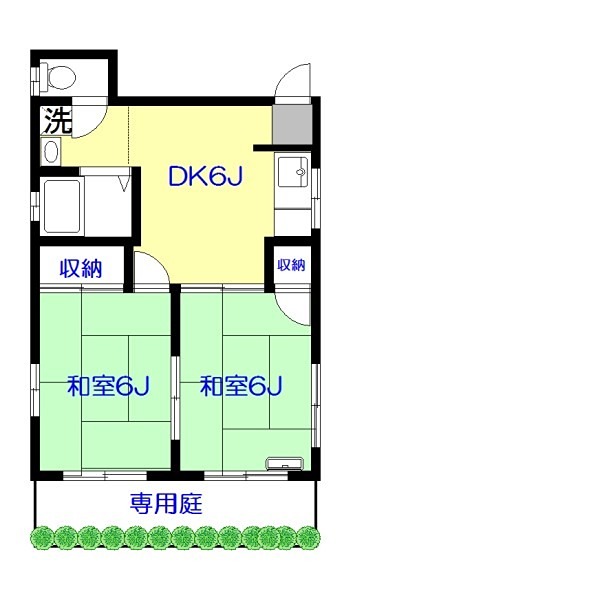 グリーンパレス 101号室 間取り
