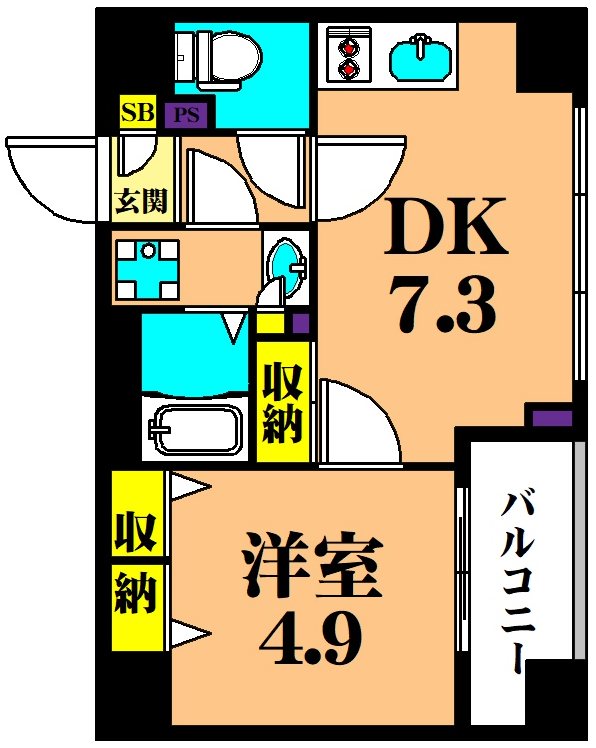 ブランシエスタ品川大井町パークエッジ 101号室 間取り