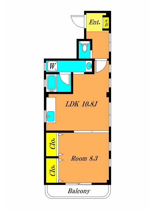 マッターホルン 201号室 間取り