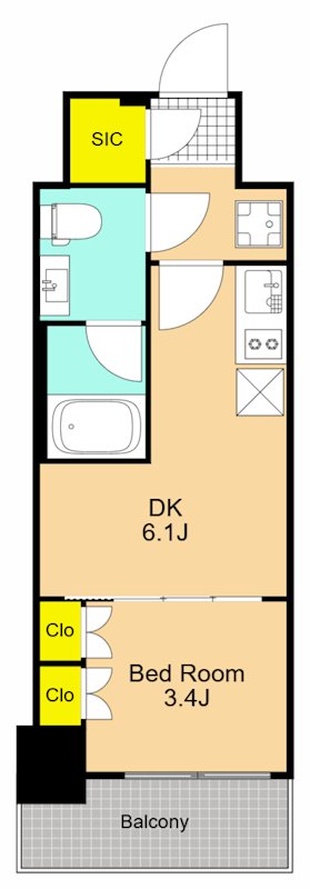 J.GRAN　Court　品川西大井EAST 402号室 間取り