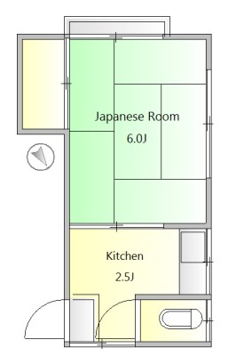 島崎荘 201号室 間取り