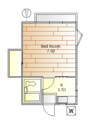 ハウゼアムマイン 201号室 間取り