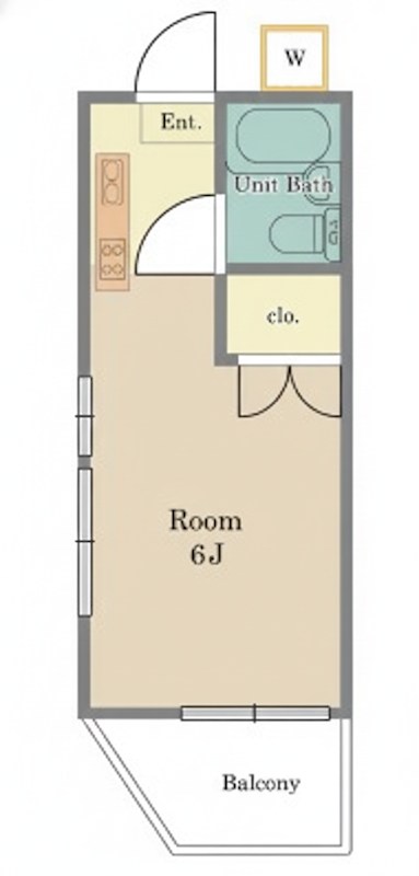 パステル童夢 101号室 間取り