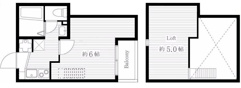 ロザリア品川 303号室 間取り