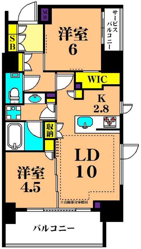 ディームス大井町 402号室 間取り