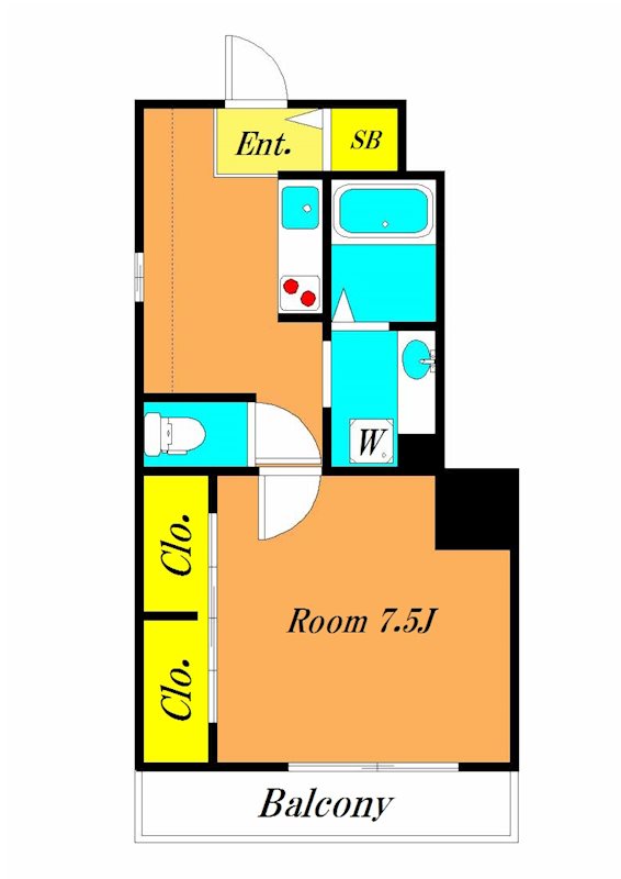 Assortbox 303号室 間取り