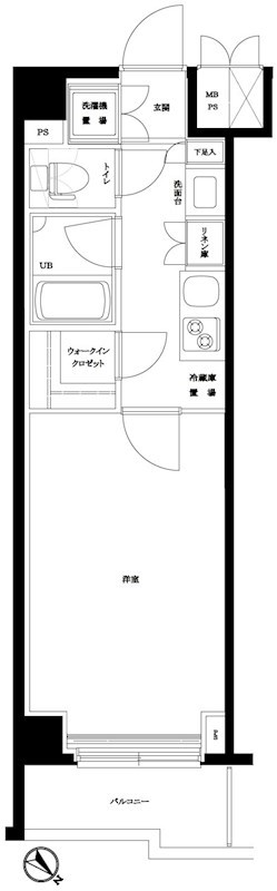 ルーブル下丸子参番館 406号室 間取り