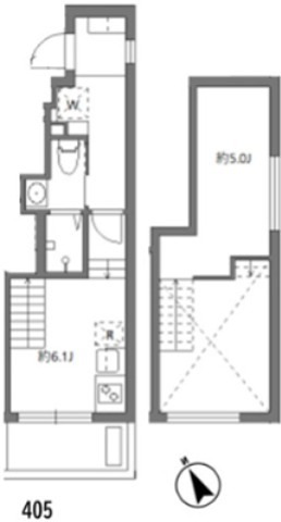 アリカ大森1 405号室 間取り