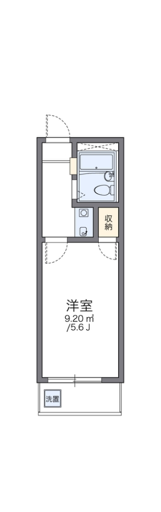 レオパレス５＆５ 208号室 間取り