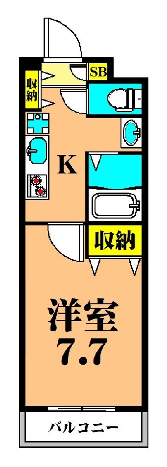 ガーデンコート 202号室 間取り