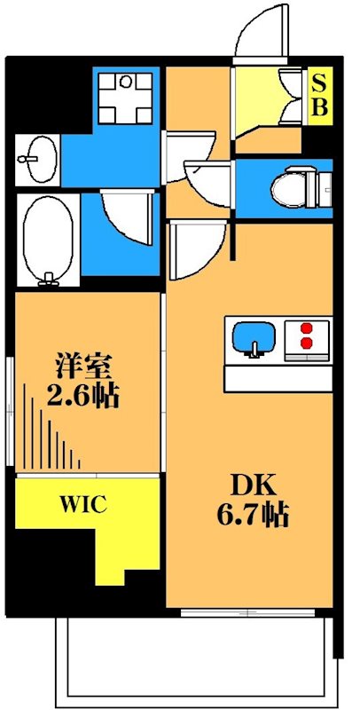 SYFORME　OIMACHI Ⅱ 201号室 間取り