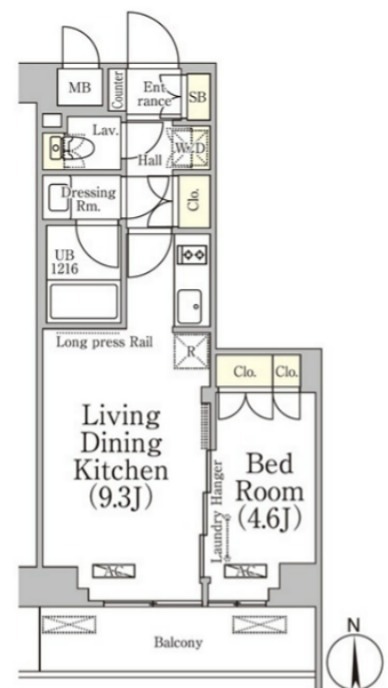 ベルファース大森山王 217号室 間取り