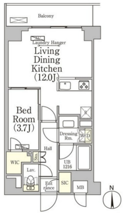 ベルファース大森山王 間取り図