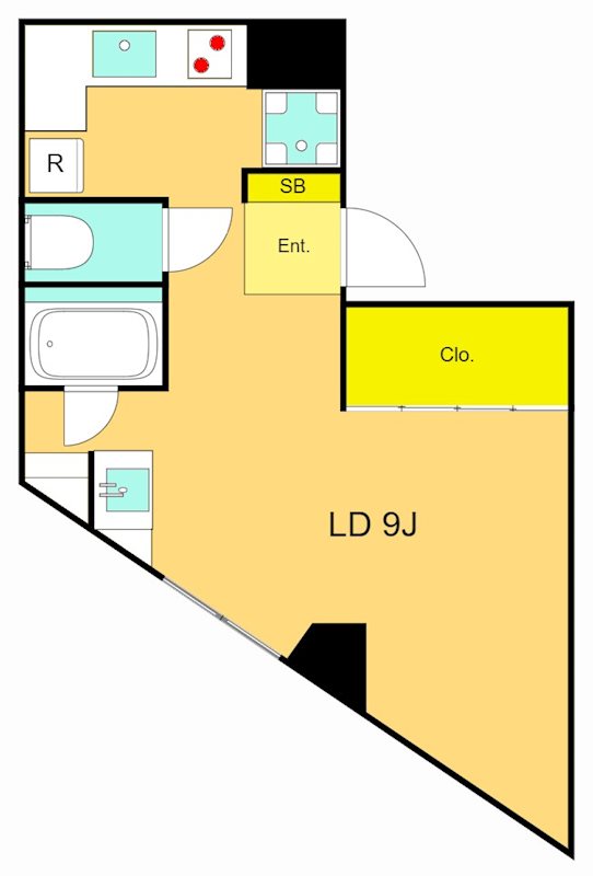 JOYCE山王 BN -203号室 間取り