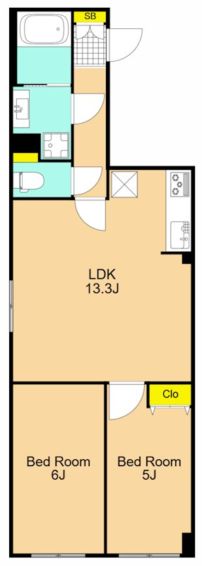 GRAN PASEO大井町 402号室 間取り