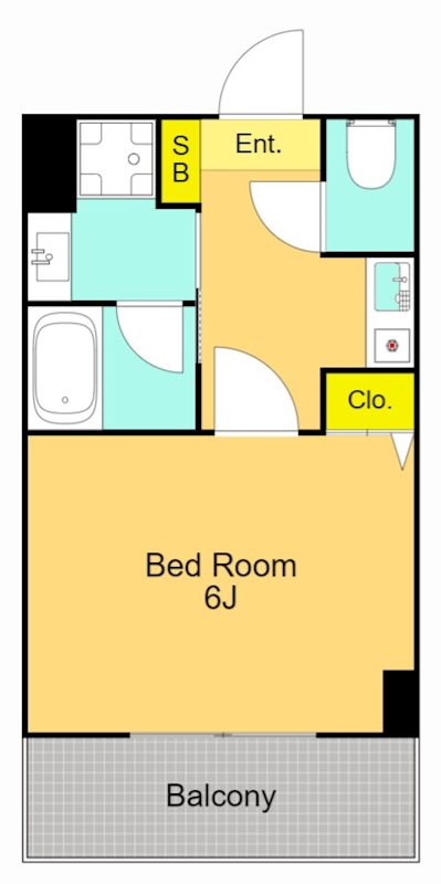 アミーゴ仲六郷 317号室 間取り