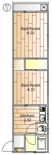 田中コーポ 303号室 間取り