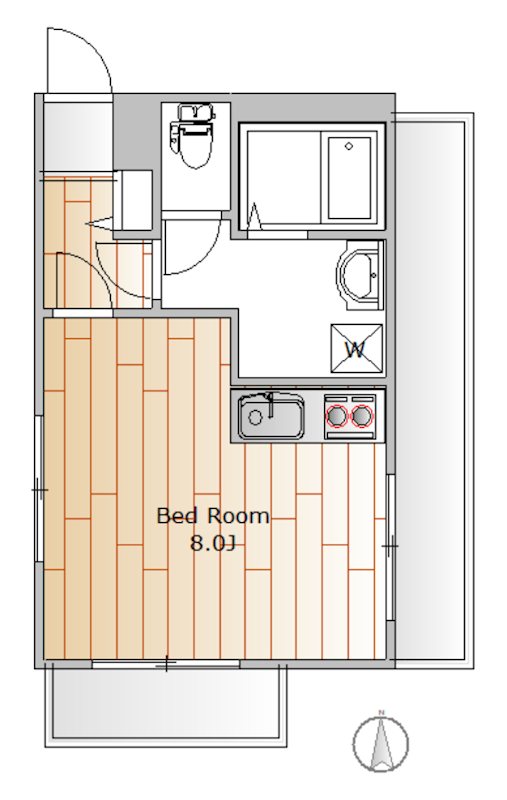 アニール 401号室 間取り