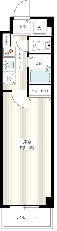 ヴィータローザ東雪谷 0202号室 間取り