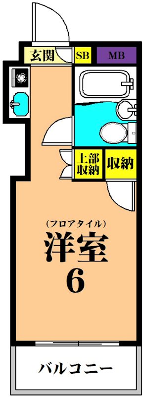 スカイコート品川第2 309号室 間取り