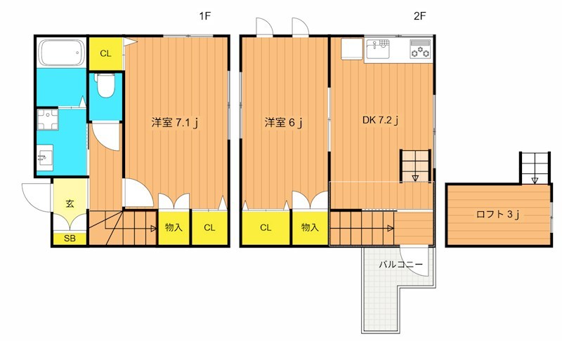 コーポ大岡山Ⅴ A号室 間取り