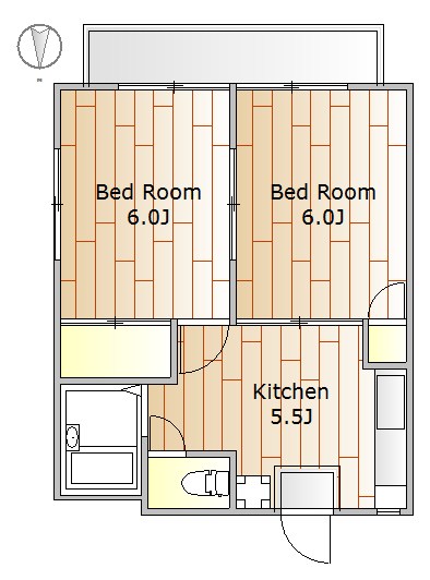コーポ大岡山Ⅱ 101号室 間取り
