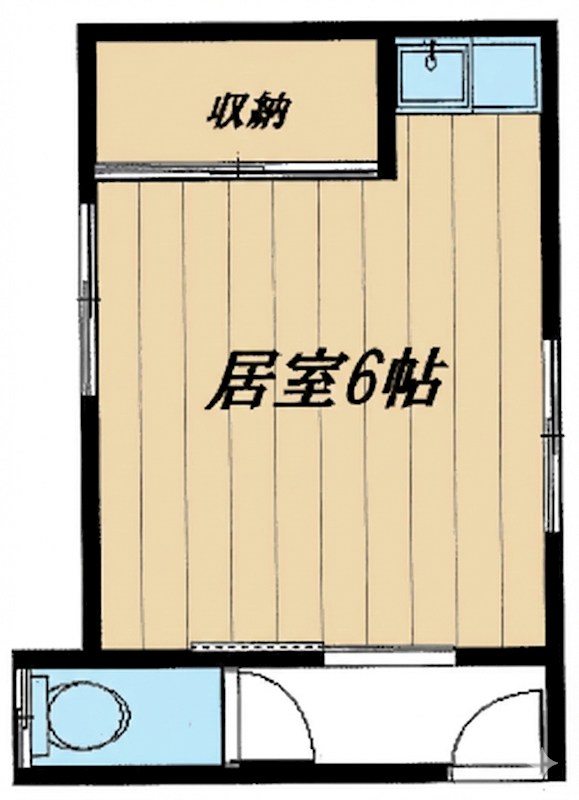 上二フレンドハウス 202号室 間取り