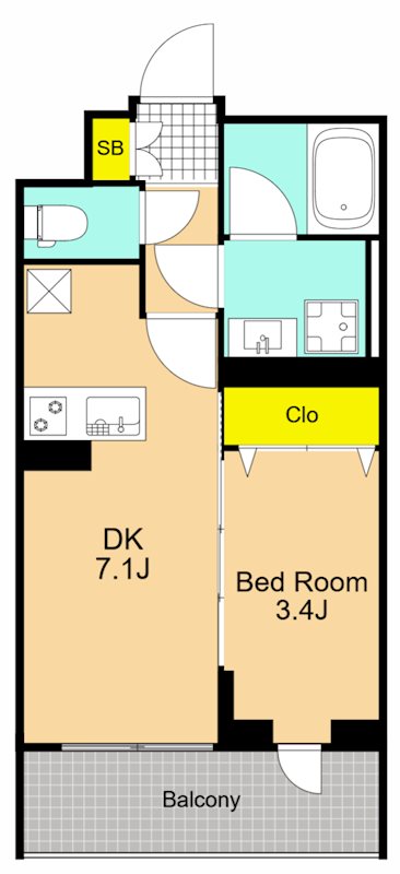 ラティエラ品川西大井  312号室 間取り