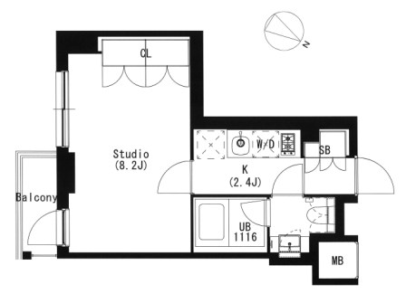 品川イースト 704号室 間取り